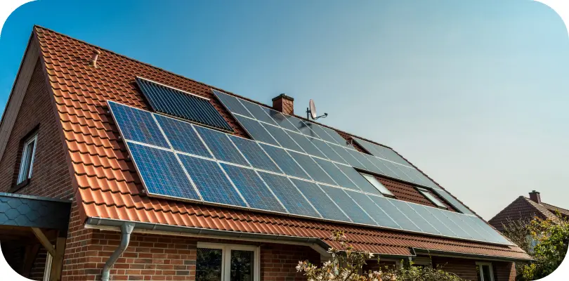 Installation photovoltaïque sur un toit